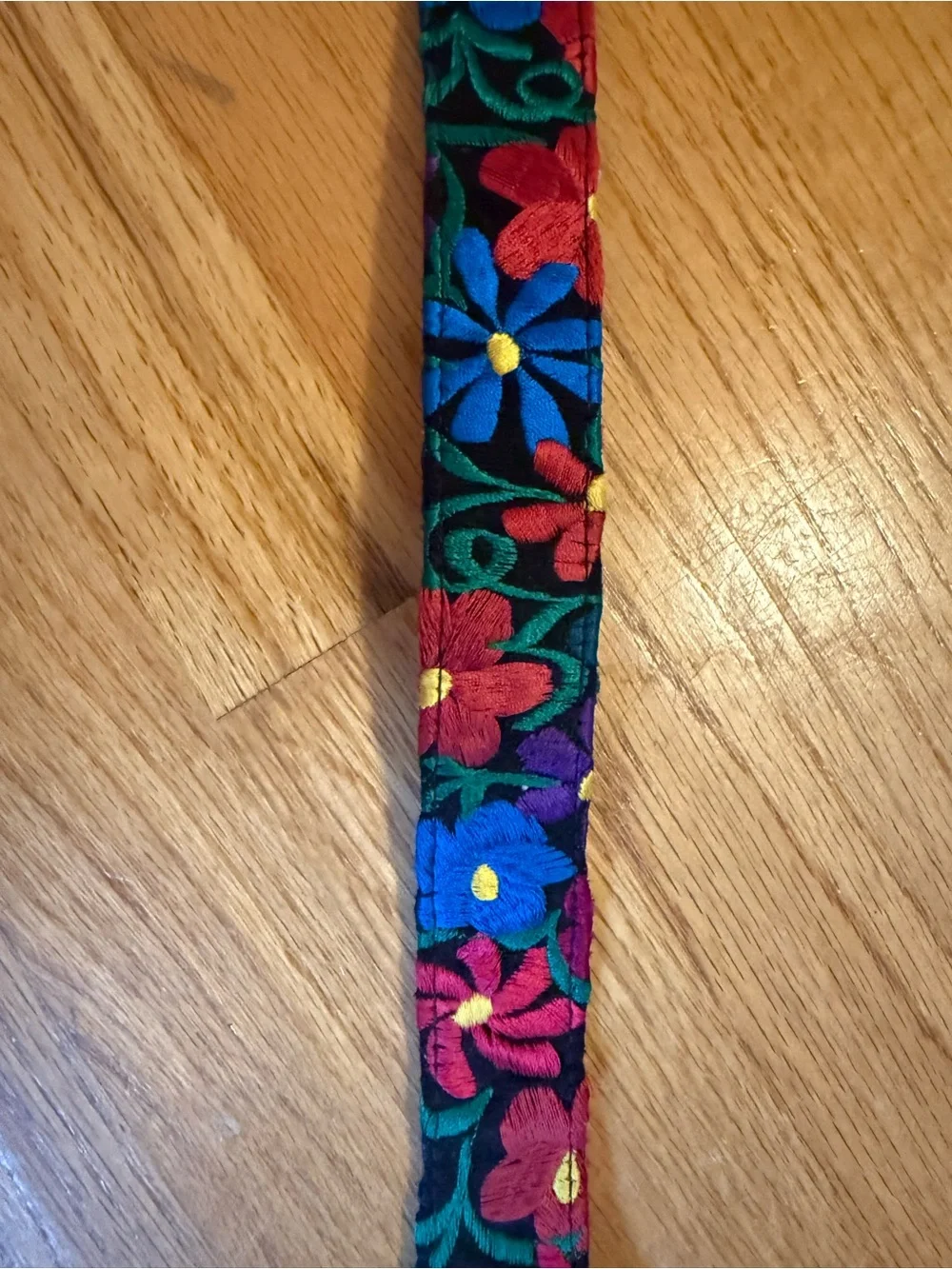Floral Embroidered detachable purse strap
